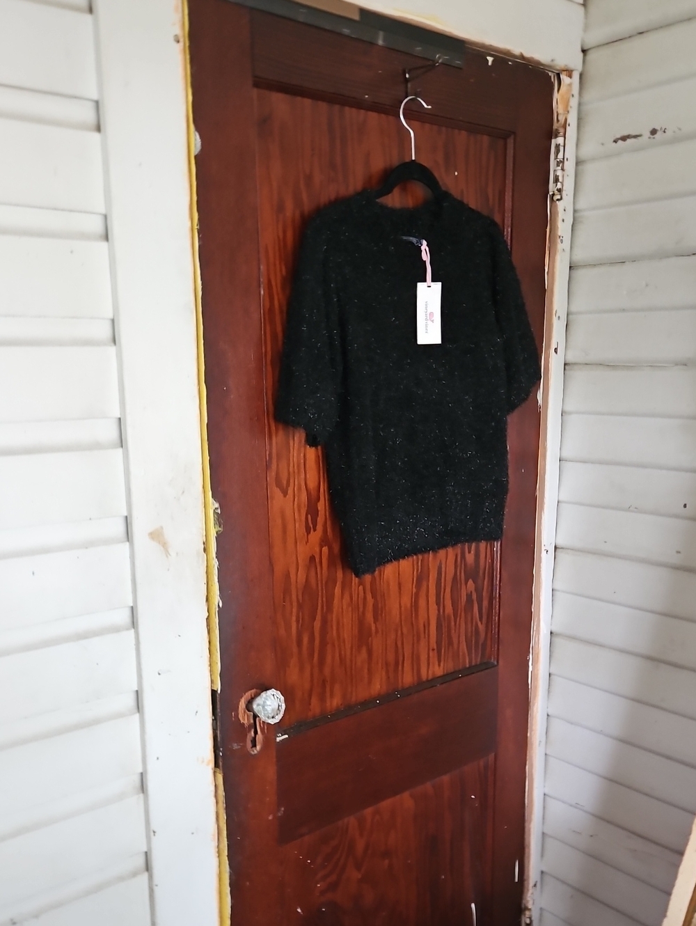 Vineyard Vines Black Sparkle Crewneck Sweater
